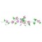 New Violet Wall Stencil Border | 2609 by Designer Stencils | Floral Stencils | Reusable Art Craft Stencils for Painting on Walls, Canvas, Wood | Reusable Plastic Paint Stencil for Home Makeover | Easy to Use & Clean Art Stencil